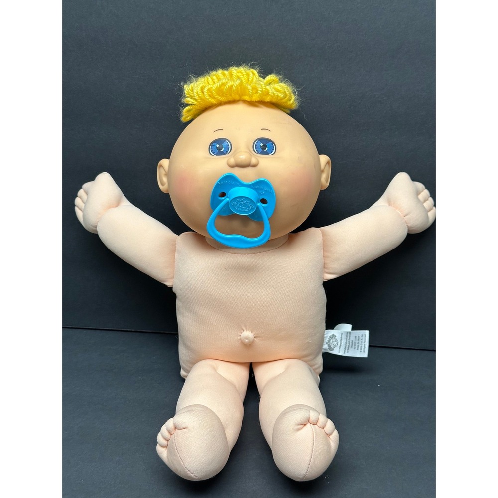 Cabbage Patch Kids BabyLand Exclusive 2015 Boy Blonde Blue Eyes Pacifier Nude